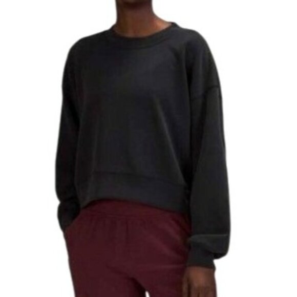 lululemon athletica Tops - Lululemon Softstreme Perfectly Oversized Cropped Crew Sweatshirt